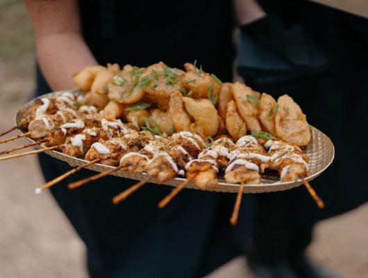 A tray of canap&eacute;s